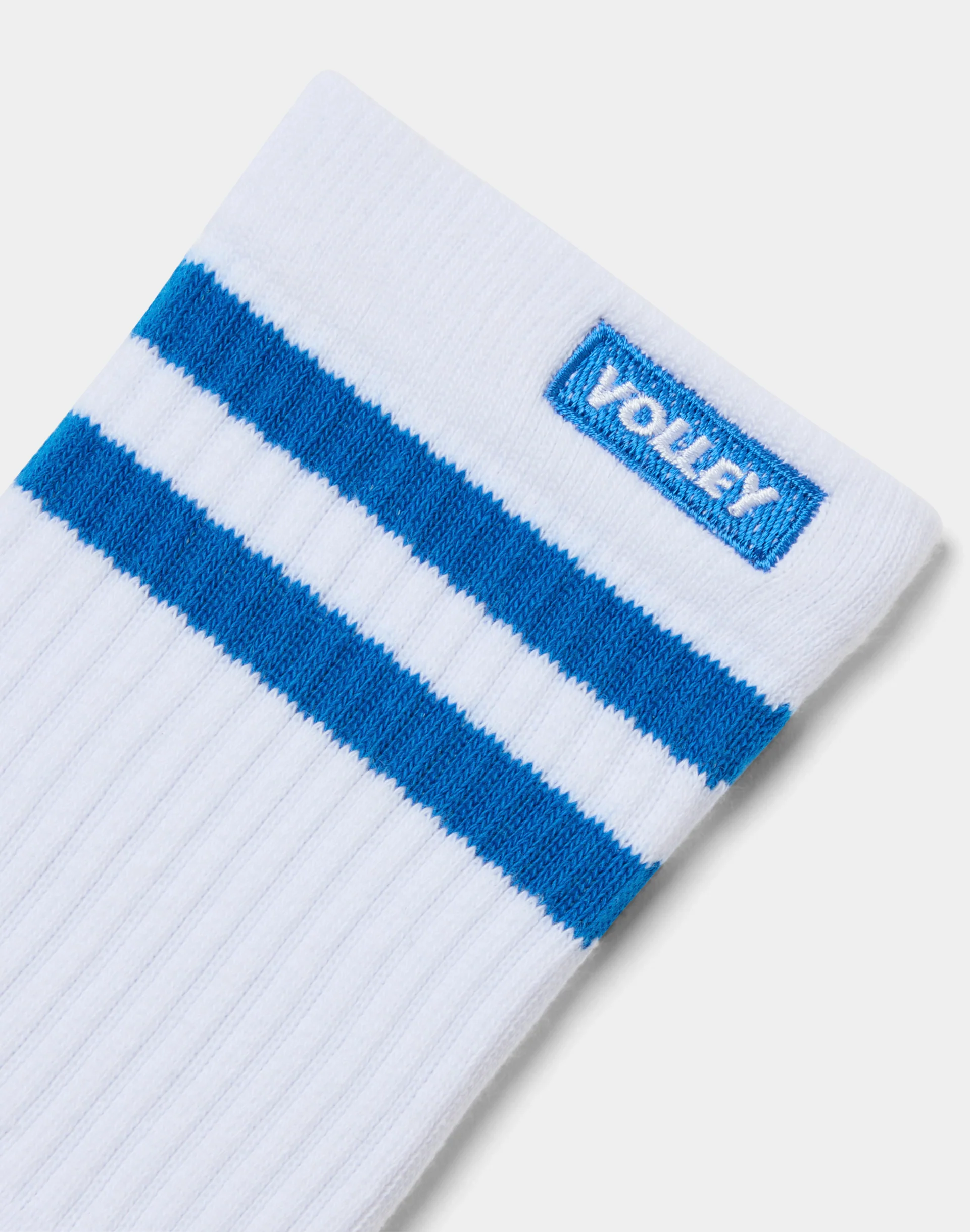 Volley Mid Sock White/Blue - Image 6